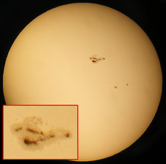 Foto Sonnenfleckengruppe 0720
