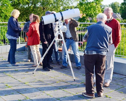 Fernrohrtraining und Sonnenbeobachtung Training