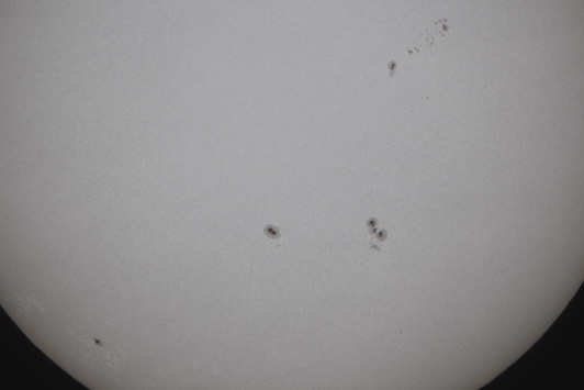 Sonne am 18.04.2015 Sonne