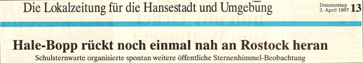 Hale Bopp Starnwarte