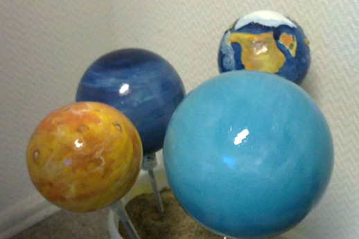 Planeten für den Planetengarten Starnwarte