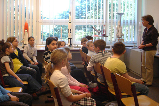 Ingrid Ziems in der Astronomische Station Starnwarte