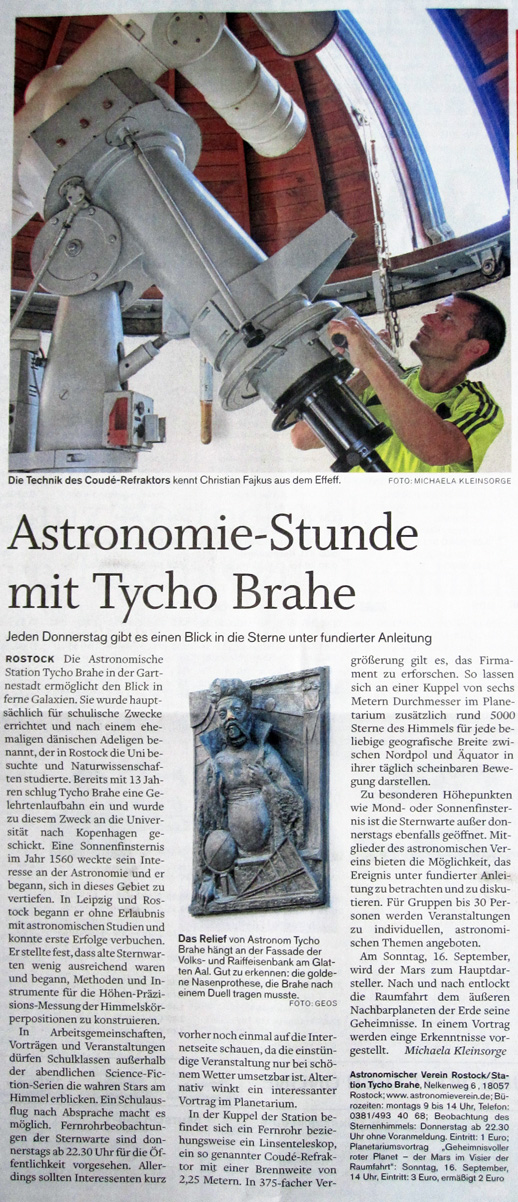 Astronomiestunde